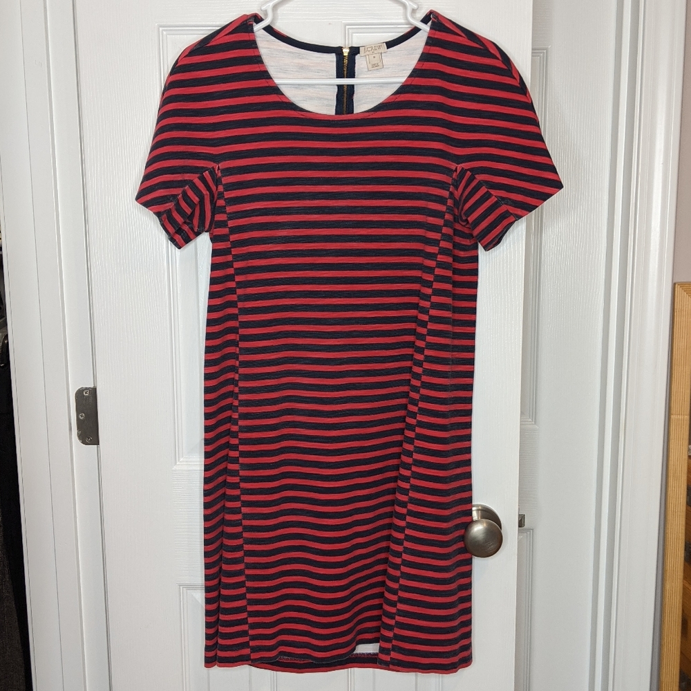 ⭐ BOGO SALE ⭐ J. Crew red and navy sheath dress